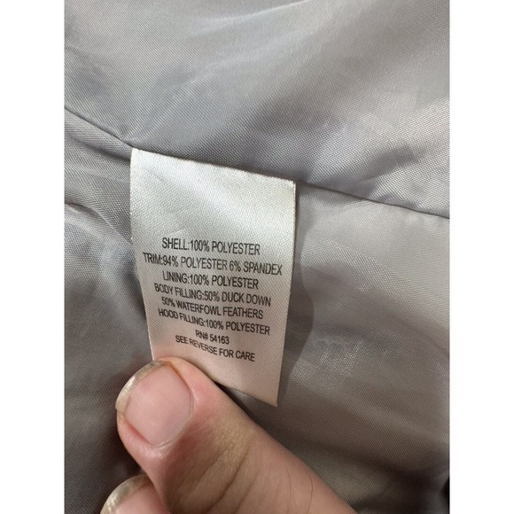 Calvin Klein Performance Puffer Duck Down Jacket Coat Size L Attached Hoodie - Picture 13 of 16